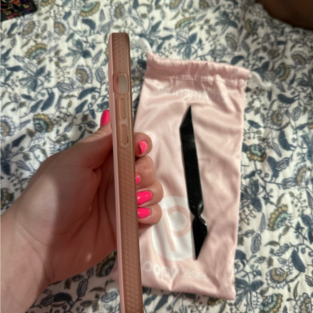 IPhone 14 Pro Max Bubble Gum / Baby Pink Phone Case by Loopy Case - Picture 3 of 4